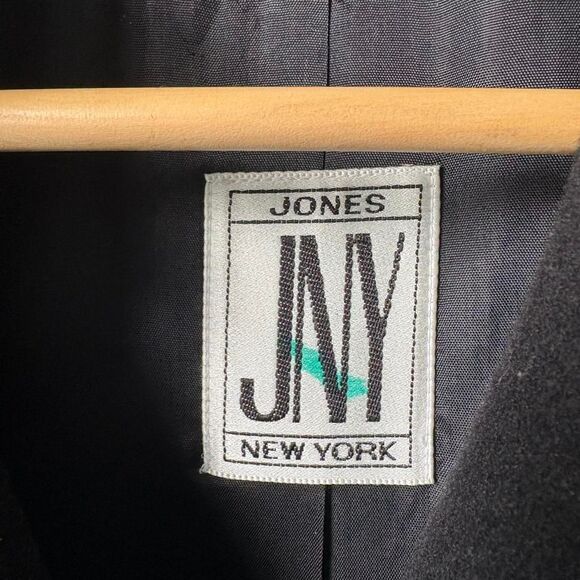 Jones New York Women's Black Wool Peacoat - Picture 6 of 8
